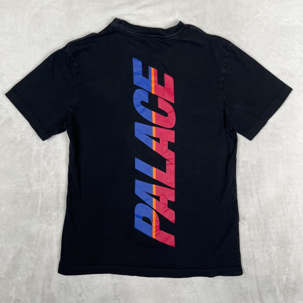 Palace Skateboards T-Shirt Mens Medium Black Logo Back Graphic Streetwear READ